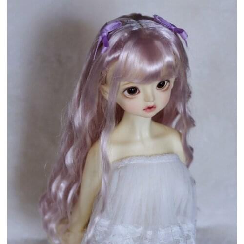 BJD doll wig suitable for 1-3 1-4 1-6 fashion soft silk long retro curly hair doll accessories