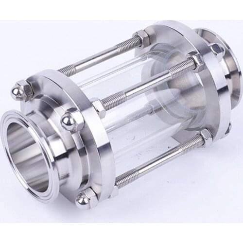 Brewing Diopter 4" Tri Clamp x 108mm 4.25" Pipe OD SUS 304 Stainless Steel Sanitary Flow Sight Glass Homebrew Beer