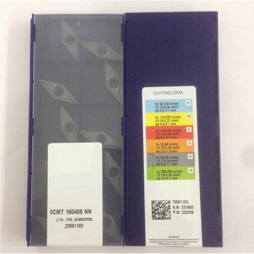 VCMT160408NN LT10,Original CNC blade carbide insert lathe tool 10pcs/lot VCMT 160408 NN LT10