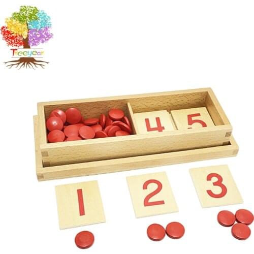 Treeyear Baby Toy Montessori Cards & Counters Math Number Early Childhood Education Preschool Training Kids Toys