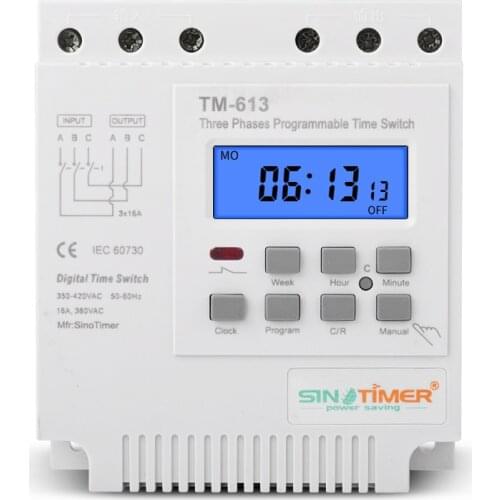 Three phases 380v 415v TIMER programmable Switch FREE SHIPPING