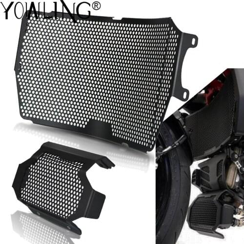 Motorcycle Radiator Guard And Oil Cooler Guard Protector Set For Ducati Hypermotard 950 RVE Hypermotard 950 SP 2019 2020 2021