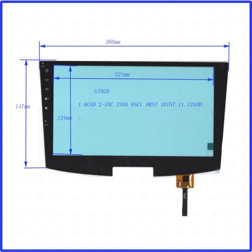 ZhiYuSun Freeshipping GMJ0807A 260*147mm 10.1inch Capacitive screen GT928