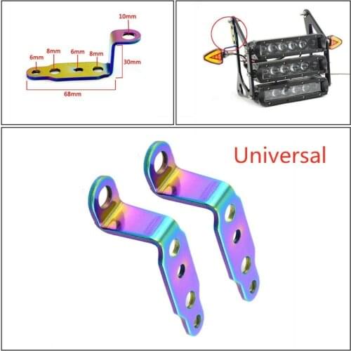 1SET/2PCS Headlight Driving Light Mount Blue Bracket Steel Kit For Motorcycle Bike Fork Motorcycle Modification Accessories