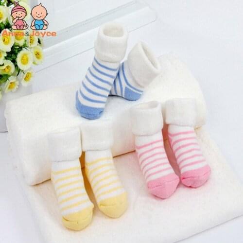 3pairs/lot Thick Warm Cotton Towel Children Baby Socks Relent Socks Soft Terry Baby SocksaTWS0019
