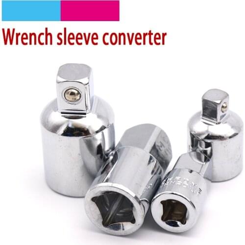 4pcs 1/4 3/8 1/2 Chrome Vanadium Steel Drive Socket Adapter Converter Adapter Wrench-sleeve Joint Converter Hand Tools set