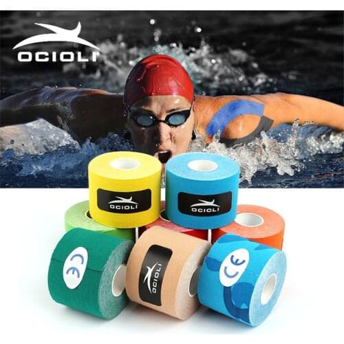 5cm*5m Kinesiology Tape Cotton Elastic Adhesive Muscle Tape Sports Tape Roll Care Knee Bandage Support Fitness Kinesiology Tape