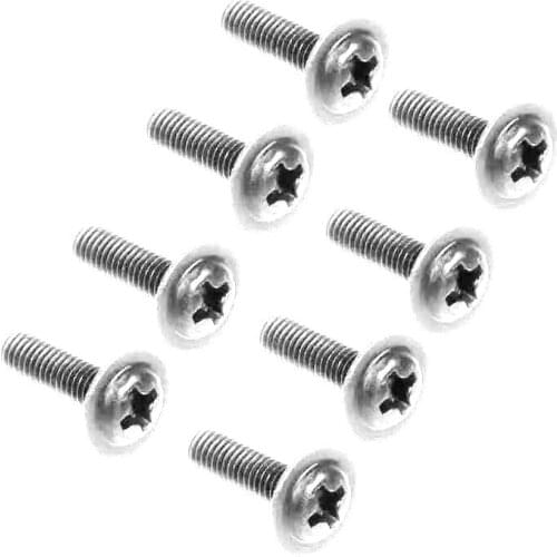8PCS M3*10mm Machine Screw Nut 08024 Discal Machine Screws for 1/10 HSP RC Cars 94122 94123 94111 Spare Parts