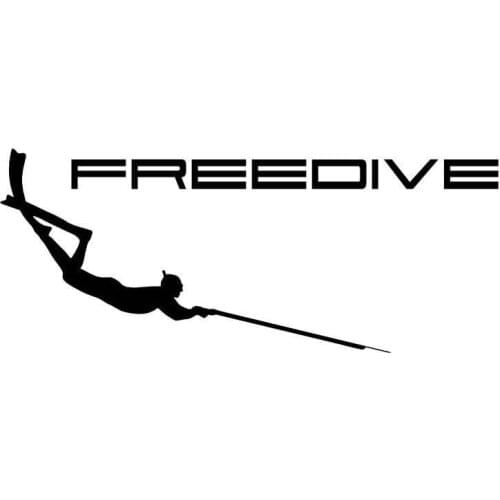 PLAY COOL Car Sticker Spear Fishing Wetsuit Pneumatic Speargun Freediving Snorkel Auto Exterior Accessories Vinyl Decal,18*7.2cm