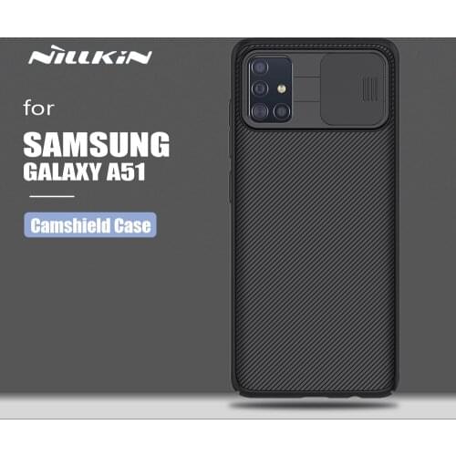 Nillkin for Samsung Galaxy A51 Case Camshield PC Cover Ultra-Thin Slide Camera Protective Slim Phone Case for Samsung Galaxy A51