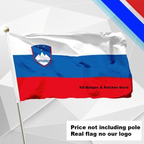 Slovenia Flag Flying Flag #4 144x96(3x5FT) #1 288x192 #2 240x160 #3 192x128 #5 96x64 #6 60x40 #7 30x20 KS-0165-C