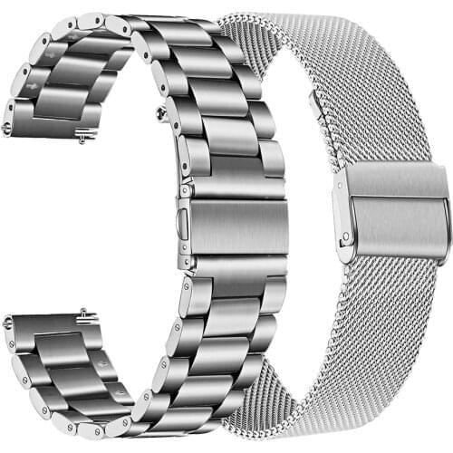 Metal WristBand For Amazfit GTR2／GTS 2/GTR 42 47mm Bracelet Stainless steel Strap For Xiaomi Amazfit Pace／2／3 Stratos WatchBand