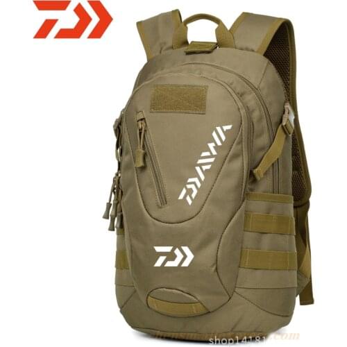 Daiwa 2021 Fashion Fishing Bag Waterproof Camping Hiking Bag Large Capacity Wear-Resistant Mountaineering Cycling Bag Backpack