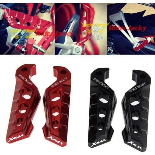 Motorcycle Rear Passenger Footrest Foot Rest Pegs Rear Pedals anti-slip pedals For YAMAHA XMAX X-MAX 125 250 300 400 Accessories
