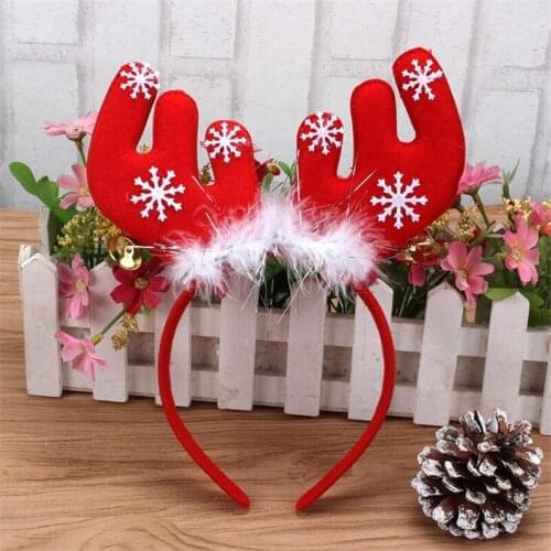 Christmas Headbands Santa Tree Elk Antlers Headband Kids Adult Headwear Reindeer Ornaments Christmas Decorations Party Cosplay