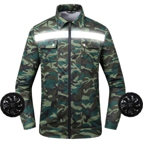 High Temperature Working Air Conditioning Clothing Heatproof Cooling Fan Jacket Sun Protection Suit Outdoor Clothes