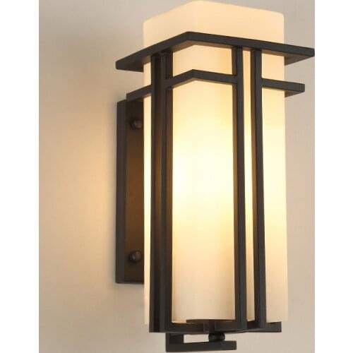 Outdoor wall lamp led simple modern creative courtyard lamp new Chinese aisle waterproof exterior wall balcony wall lamp