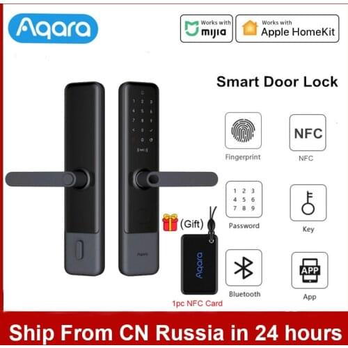 Aqara N200 Smart Door Lock Fingerprint Locks Fit For Bluetooth Password NFC Unlock Work With Mihome Apple HomeKit Smart Home
