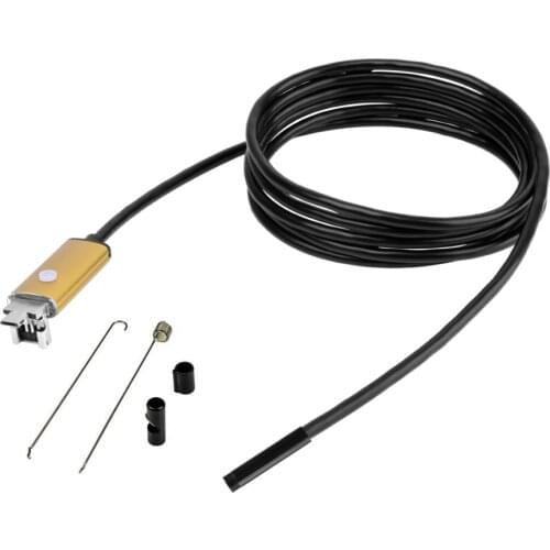 Dia 5.5mm 2in1 Android OTG USB Endoscope Camera Flexible Snake USB Pipe Detection Android Phone PC USB Borescope Camera 2/5/10m