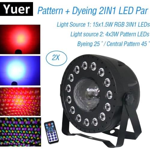 Pattern+Dyeing 2IN1 LED Par Lights 30W RGB LED Magic Ball Par Light Wash Disco Light DMX Controller For KTV Party Light Dj