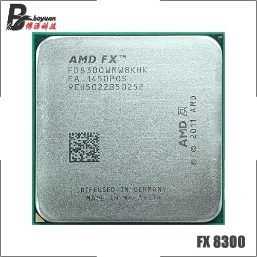 AMD FX-Series FX-8300 FX 8300 FX8300 3.3 GHz Eight-Core CPU Processor FD8300WMW8KHK Socket AM3