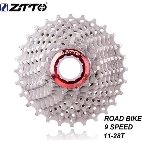 ZTTO Road Bike 9s 11-28T Cassette 9 Speed Freewheel Road Bike Cycling Parts 18S27S Speed Sprocket for Road Bike Mountain Bicycle
