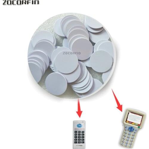 10pcs 25mm 125khz Em5200/T5557 RFID Rewritable Coin copy/duplicate use for copier