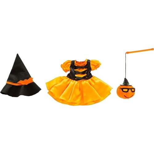 18 inch American Doll Clothes-Colorful Halloween Hats, Pumpkin Lanterns