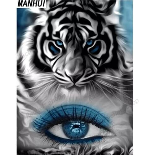Diamond Embroidery Diy Diamond Painting Cross Stitch Kits Diamond Mosaic Tiger Full Square Diamond Embroidery AH003