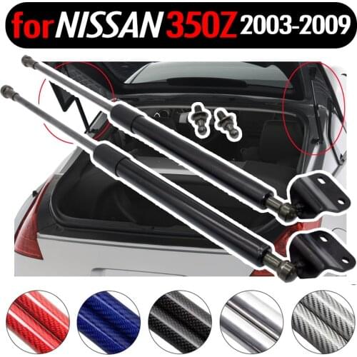 Carbon fiber for Nissan 350Z Coupe 2003-2009 Auto Lift Supports Shock Gas Struts Spring 20 inch Tailgate Rear Trunk Boot Damper