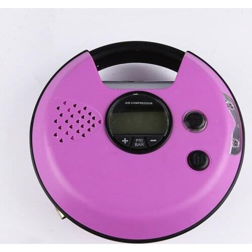 Off-the-shelf car air pump Portable round air pump Car tire digital air pump