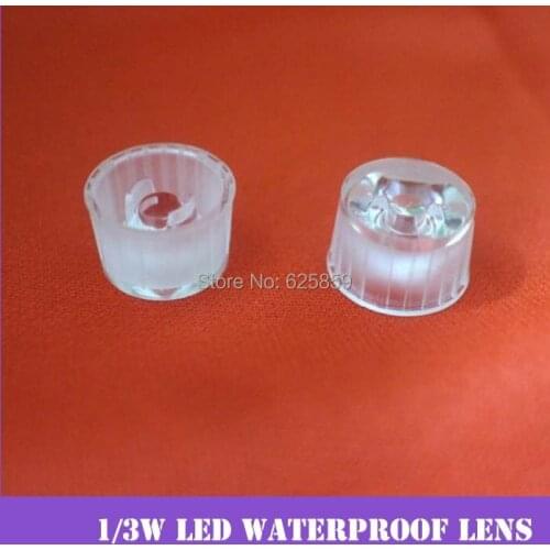 Free shipping 50pcs8,15,30,45,60,90,120degree 1/3/5W LED waterproof lens of high-power LED lens mount LED lamp