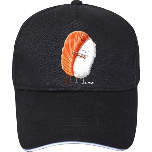 Crazy Salmon Sushi Hug Hat Mens Cap Baseball Kawaii Family Caps Men Boys Hip Hop Cap Hats GG-11