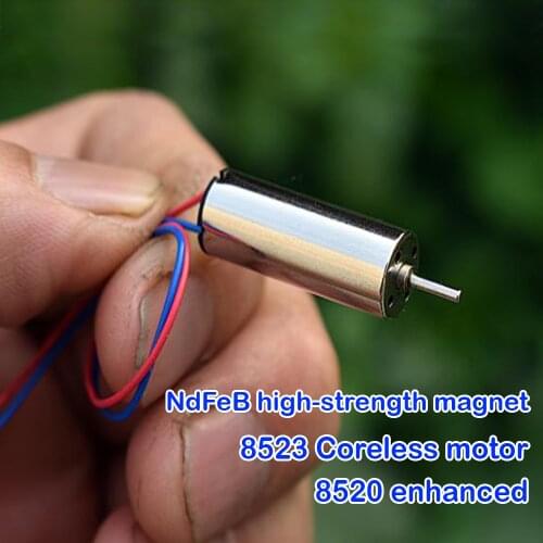 DC 3V-7.4V 4.2V 6V Micro Mini 8523 Coreless Motor High Speed 8.5*23mm NdFeB Electric Strong Magnetic for DIY RC Drone Quadcopter