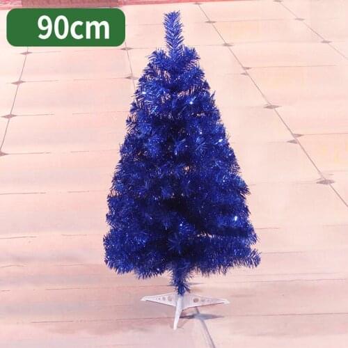 90cm Christmas tree sapphire blue mini artificial Christmas tree decorations Christmas decorations for home free shipping