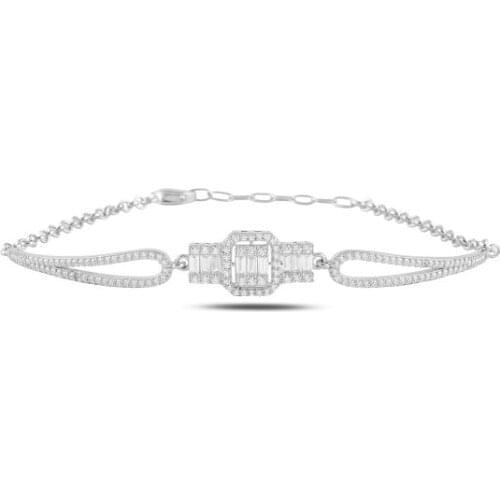 Mercan Silver White Bracelets