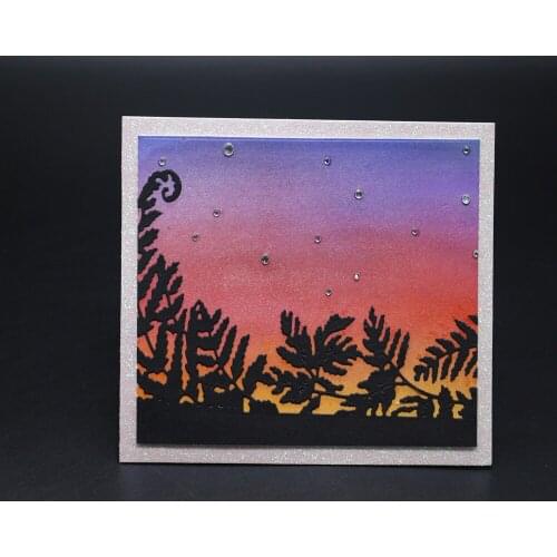 Beautiful sunset leaves Metal Cutting Dies Scrapbooking Embossing Dies DIY Decorative Cards Cutting Dies Cut Stencils