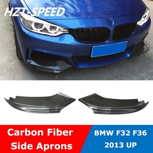 F32 Car Front Bumper Aprons Side Splitter F33 F36 MT Style For BMW 4 Series Performance Style 2013 UP