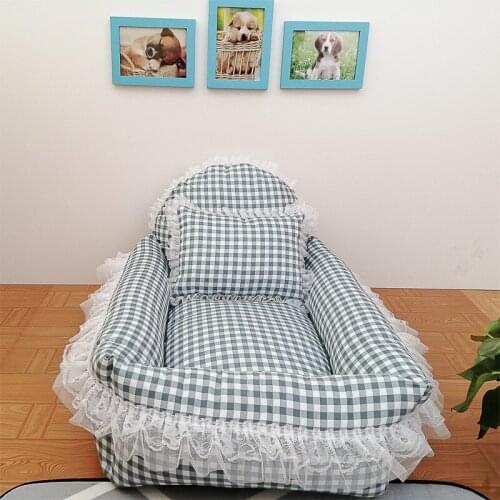 Dog Bed Cama Perro Hondenmand Four-Season All-Purpose Cotton Upholstered Sofa Washable Mat Winter Pet Supplies лежанка для собак