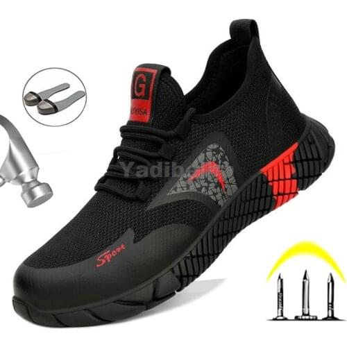 Steel Toe Work Shoes for Men Women Work Sneakers Puncture Proof Safety Work Boots Indestructible Industry Safety Shoes Footwear