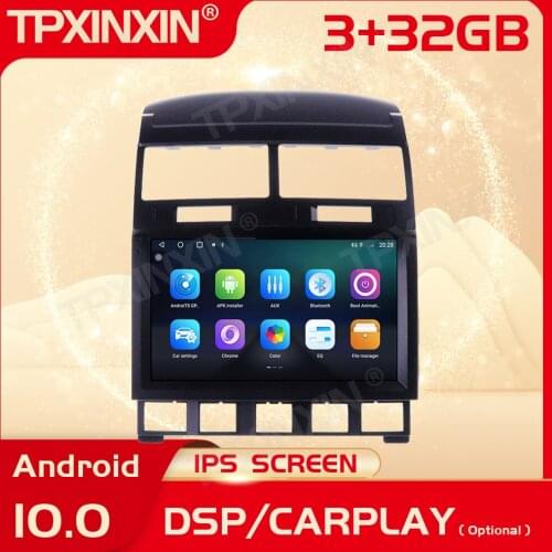 2 Din Carplay Android Radio Receiver Multimedia For Volkswagen Touareg GP 2002 2003 2004 2005 2006 2007 2008 2009 2010 Head Unit