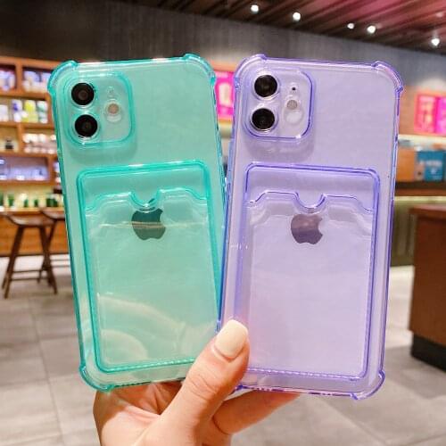 Luxury transparent silicone case for iPhone, iPhone 11 12 プロマックスミニ x xs for XR seven eight plus se 2020 transparent protective ケーススマートケースプロマックス six 6s plus