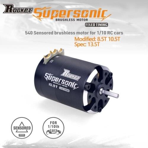 Supersonic Rocket 540 8.5T 10.5T 13.5T Sensored Brushless Motor for Modified Spec Stock 1/10 RC Car