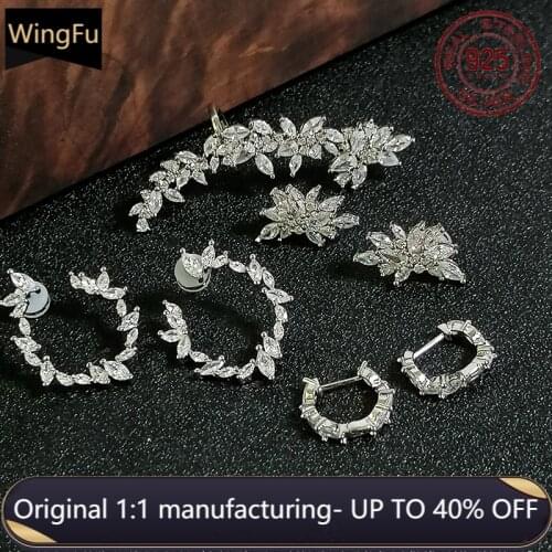 May new style 925 sterling silver fashion wheat ear moon petal earrings luxury brand Monaco ladies jewelry gifts
