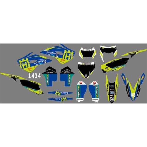 0841 3M Motorcycle Graphic Stickers for Husqvarna TC FC FS TX FX 2014 2015 TE FE 2014 2015 2016