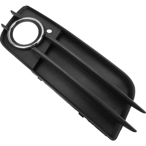 1PCS Black Left Fog Light Lamp Bulb Grille with Electroplate Ring for A4L 2009-2012