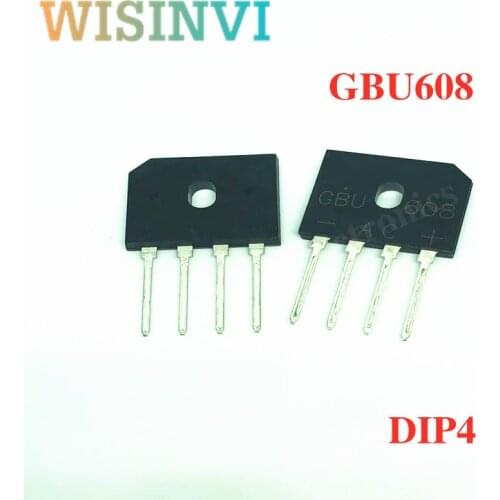 10 PCS GBU608 GBU 608 6A 800V DIP4