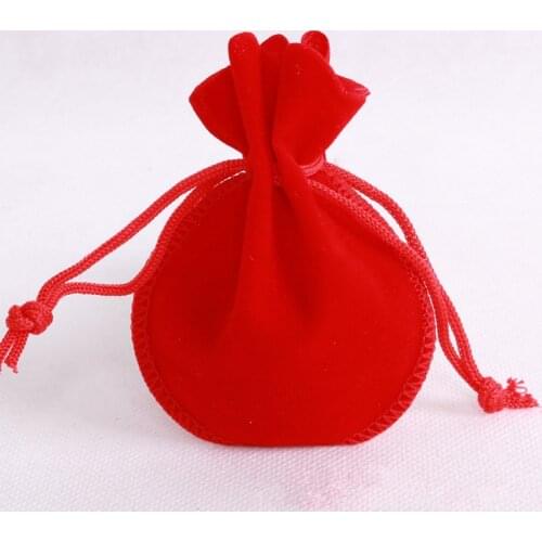 10pcs Multicolor Drawstring Pocket Outdoor Travel Picnic Cosmetic Change Storage Bag Velvet Jewelry Gift Portable Packaging Bag