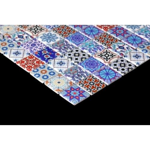 B and q mosaic tiles