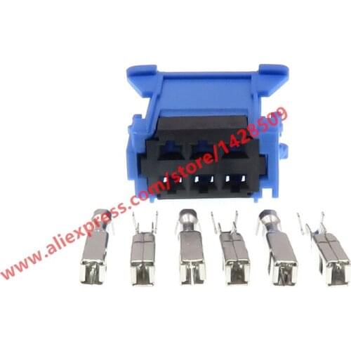 5 Sets 6 Pin Automotive Air Conditioner Speed Control Plug Female Connector For Peugeot Cars 98172-1004